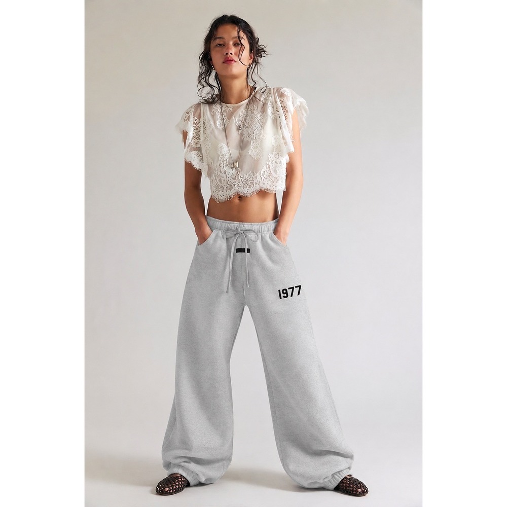 Fear of God Essentials 1977 Sweatpants Dark Oatmeal Fleece Joggers Sz:M NWT